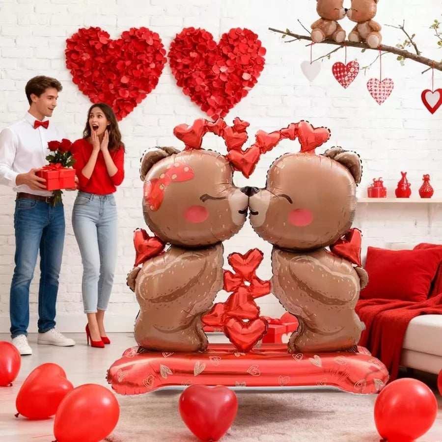Teddy love Saint-valentin déclaration d'amour magique Surprise romantique ours en peluche 