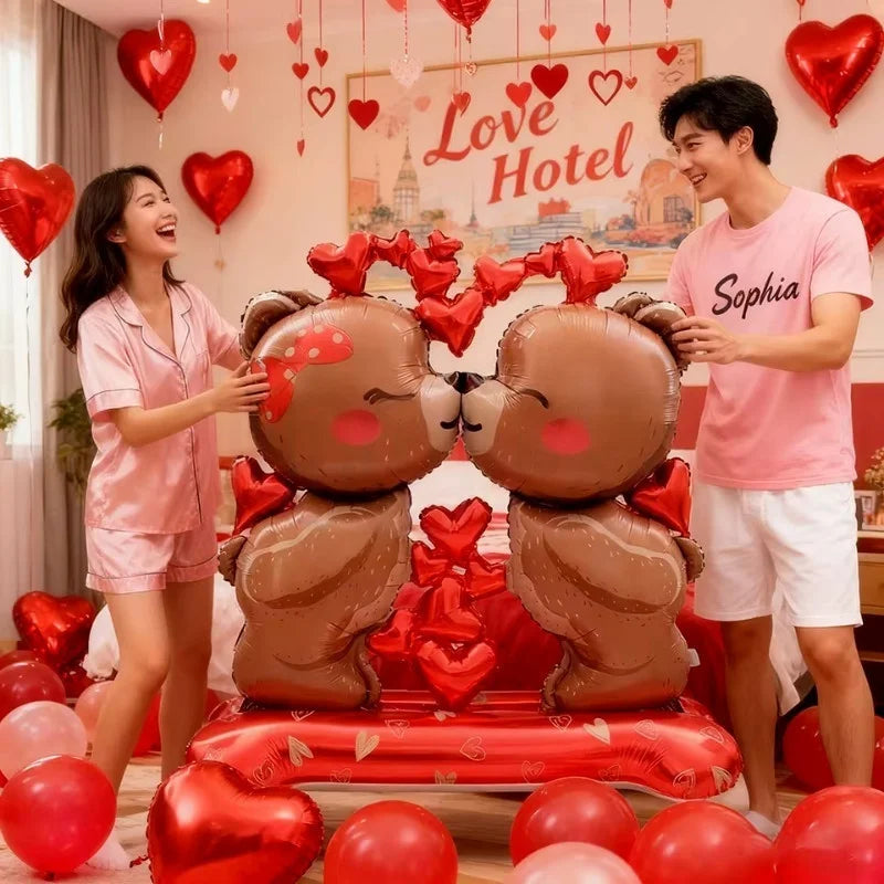 Teddy love Saint-valentin déclaration d'amour magique Surprise romantique ours en peluche 