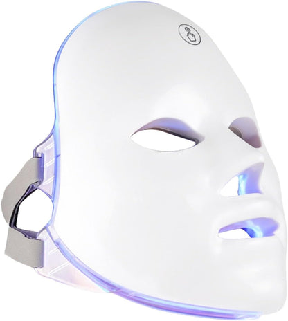 Masque LED Pour Le Visage,Soins De La Peau Avec Masque LED - Masque De Soin De La Peau Du Visage À Lumière LED 7 Couleurs - Masque De Beauté LED Rechargeable Pour Usage Domestique, Out De